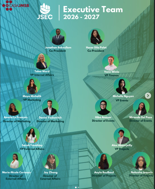 JSEC 2026-2027 executive team